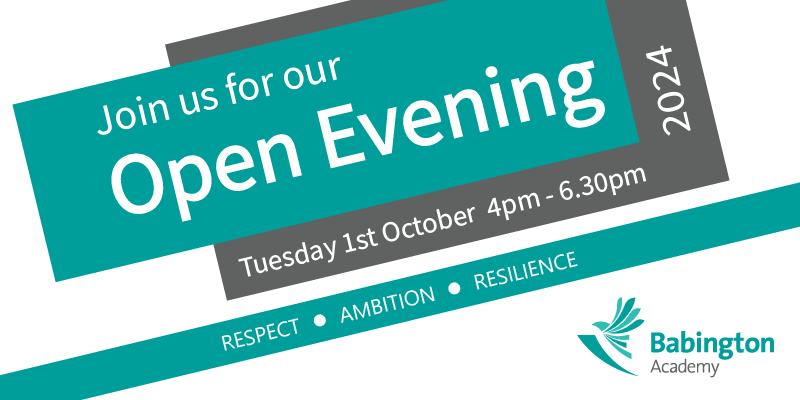 Open Evening 1st October 2024